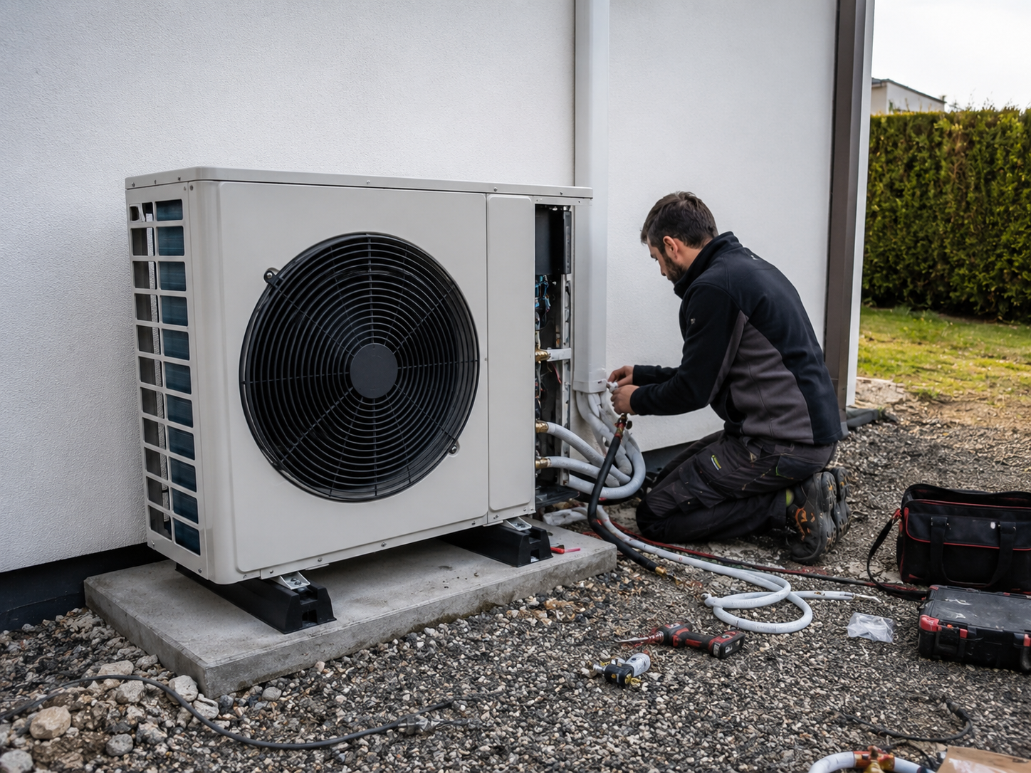 installation pompe à chaleur - PAC - SFIEET chauffagiste Courbevoie